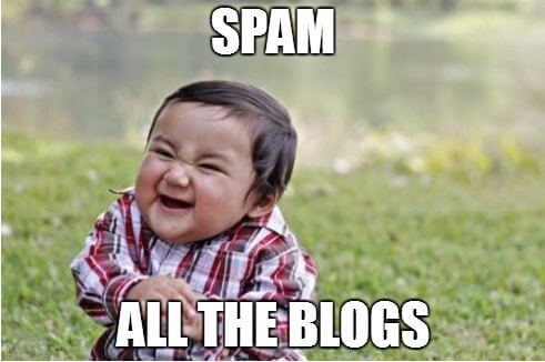 Spam All the Blogs