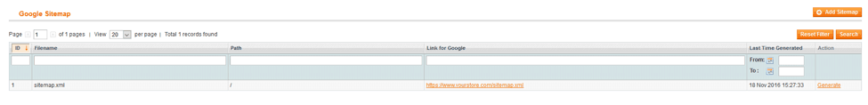 Google sitemap image