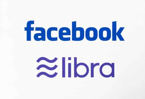 Facebook and Libra logos